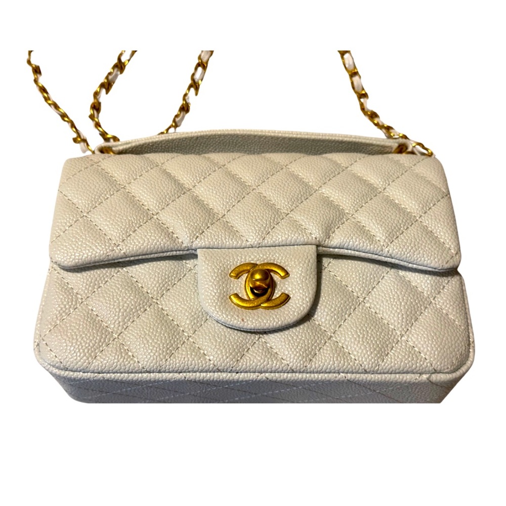 Chanel Cavier Classic Mini Top Handle Rectangular Flap Bag